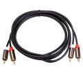 2rca to 2 Rca Male Gold-plated Audio Cable Rca Audio Cable 1m