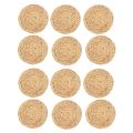 Round Woven Placemats, Water Hyacinth Woven Rattan Placemats