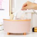 Home Tissue Box Desktop Kitchen Napkin Holder Storage Container Pink