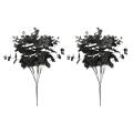 20 Heads Artificial Black Eucalyptus Fake Flower Wedding Decoration