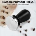 51mm Espresso Tamper Tool Flat Base 30lbs Press, 304 Stainless Steel
