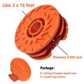 Weed Eater Spools for Worx Wa0007 Wg116 String Trimmer Refills Parts