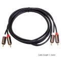 2rca to 2 Rca Male Gold-plated Audio Cable Rca Audio Cable 1m