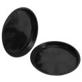 Plant Saucer 6 Pack 13.5 Inch Plastic Plant Trays(black)