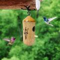 Bird House, Mini Bird House, Wooden Bird Swing Nest D