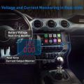 12v / 24v Fast Charging 3.0 Car Usb Charger Led Ammeter Black & Blue