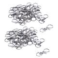 20pcs Metal Lobster Trigger Swivel Clasp Key Ring Keychain 35mm