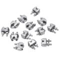 2mm 1/16 Inch Stainless Steel Wire Rope Cable Clamp Fastener 12pcs