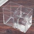Clear Acrylic Makeup Brush Holder Pen Pencil Compartments