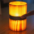 Log Wood Night Light Adjustable Brightnes for Home Bar Cafe Usb