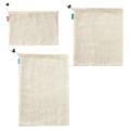 Reusable Cotton Mesh Produce Bag for Vegetable Fruit Storage Bag,3pcs