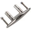 Marine 316 Stainless Steel Boat Pull Up Flush Mount Lift Cleat 6 Inch