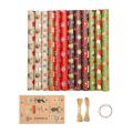 12 Pack Wrapping Paper Sheets,for Christmas Party Wrapping Paper Set
