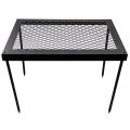 Outdoor Portable Quadrilateral Camping Barbecue Table Picnic Rack, B