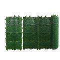 2x Fence Wall Decoration Artificial Green Leaves Fence, for Home