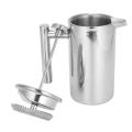 350ml Stainless Steel Tea Kettle,with Coffee Spoon & 5 Filter Screens