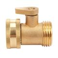 3/4 Inch Pipe Brass Valve Faucet Taps Splitter with Shut Off Switch
