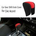 Red+gray Car Gear Shift Knob Cover for Honda Civic Accord