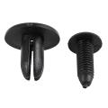 Car Bumper Fender 6mm Hole Black Plastic Rivets Fasteners 20 Pcs