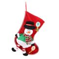 Christmas Stocking Xmas Tree Hanging Candy Gift Bag, Snowman