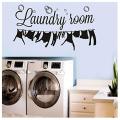 Laundry Room Laundry Room Decoration Wall Stickers Can Remove Black