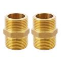 Brass 3/4 Inch Pt to 3/4 Inch Pt Male Thread Hex Nipple Piping