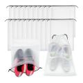 50 Pcs Translucent Shoes Bags for Travel Storage Packing Large Bags