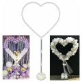 Heart Balloon Balls Stick Stand,balloon Holders with Plastic Stand