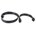 2pc 80cm Pcie 8-pin 1 to 2 Split Power Graphics Module Cable