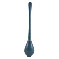 Silicone Toilet Brush Wall-mounted Automatic Cleaning Tool Wc-blue