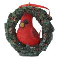 1pcs Christmas Small Animal Wreath Swing Ornament with String E