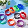 18 Pieces Silicone Bands for Hair Styling