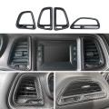 4pcs for Dodge Challenger 2015-2022 Front Air Outlet Panel Cover Trim