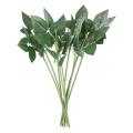 Artificial Plastic Rose Flower Stems Fake Greenish Flower Branch