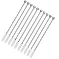 10pcs Swizzle Sticks Metal - Stainless Steel Cocktail Coffee 7.5 Inch