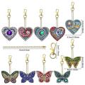 10-pack Diamond Painting Keychain for Kids and Adult Beginners