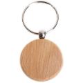 25pieces Blank Wooden Key Chain Diy Wood Keychain Rings Key Tags