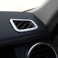 Car Dashboard Air Conditioning Vent Frame Cover Trim(silver)