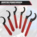 6 Pieces Spanner Wrench Set Adjustable Coilover Wrench Spanners Hook