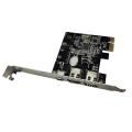 Firewire Card,pcie Adapter for Win10,3 Ports Controller Card