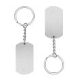 20pcs Sublimation Stainless Steel Keychain Thermal Transfer Blank Diy