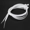 10x Extra Long 76cm Cable Ties White Zip Wraps