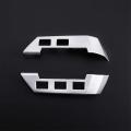 Car Steering Wheel Button Cover Trim Sticker for Land Rover (silver)