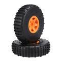 4pcs 142mm Plastic 2.2 Beadlock Wheel Rim Tire Set ,1