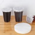 Round Shape Leak Proof Paper Film Milk Tea Sealing for 7-9.5cm Cup