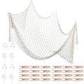 Fish Net for Home Photo Frame Wall Decor Nautical Party,baby Shower
