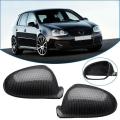 2pcs Carbon Fiber Rearview Mirror Cover for Golf 5 Mk5 2008-2011