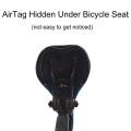Bike Mount Holder for Airtag Under Seat Waterproof Silicone Pull Loop