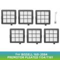 6pcs Hepa Filters for Bissell 1154 116 Washing Floor Machine