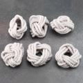 6pcs Natural Napkin Loop Cord Woven Napkin Buckle Corded Napkin Loop